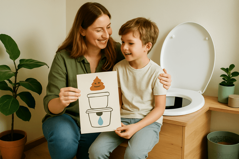Trenntoilette für Familien mit Kindern – So klappt's ohne Chaos