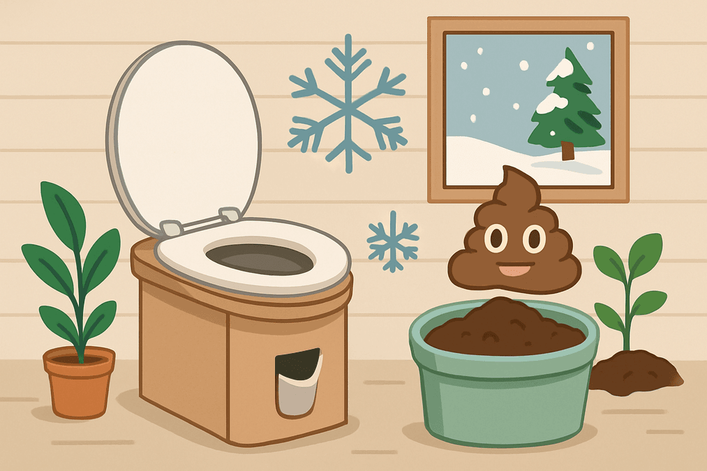 Trenntoilette im Winter – Wenn's draußen friert und drinnen noch mehr! ❄️