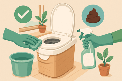 Trenntoiletten-Hygiene für Anfänger:innen – Der ultimative Putz-Guide (ohne Bullsh*t)